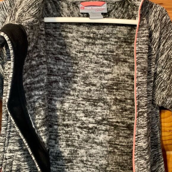 Free Country Grey Fleece Jacket with Pink Zippers Small - Picture 4 of 8